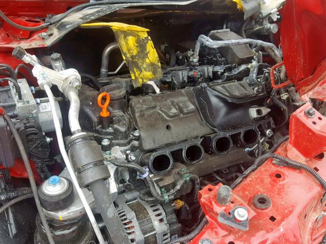 3HGGK5H8XKM717703 - 2019 HONDA FIT EX RED photo 7