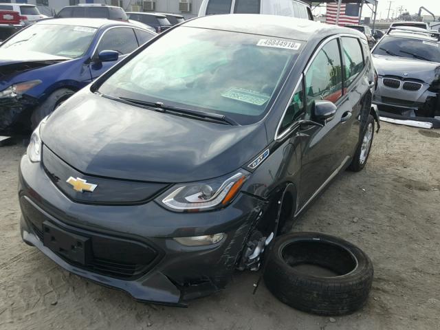 1G1FW6S02H4190258 - 2017 CHEVROLET BOLT EV LT GRAY photo 2