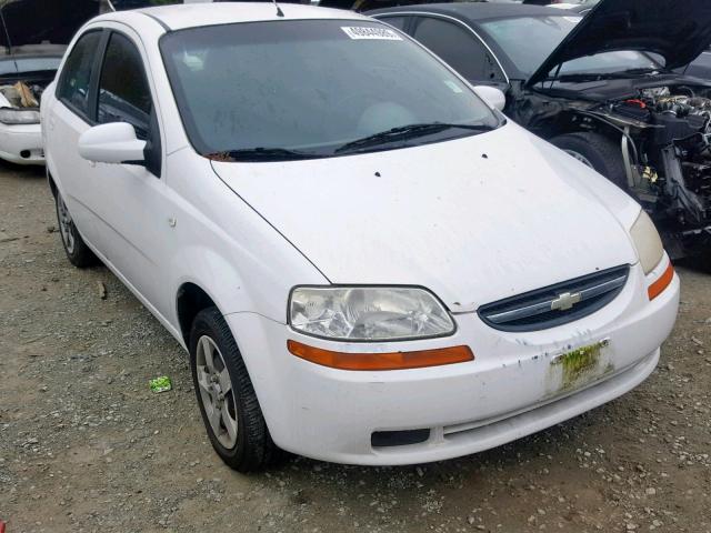 KL1TD52665B440811 - 2005 CHEVROLET AVEO BASE თეთრი ფოტო 1