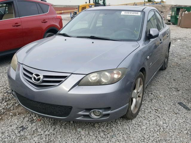 JM1BK323341215206 - 2004 MAZDA 3 S GRAY photo 2