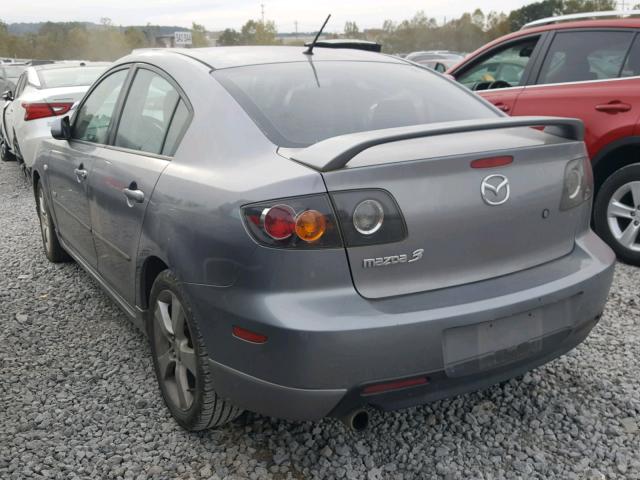 JM1BK323341215206 - 2004 MAZDA 3 S GRAY photo 3