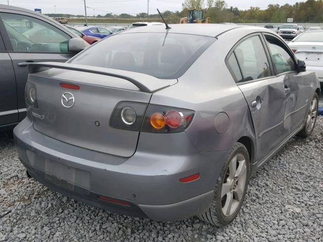 JM1BK323341215206 - 2004 MAZDA 3 S GRAY photo 4