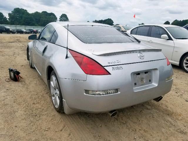 JN1AZ34D94M103749 - 2004 NISSAN 350Z COUPE SILVER photo 3