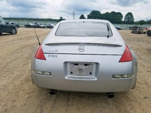 JN1AZ34D94M103749 - 2004 NISSAN 350Z COUPE SILVER photo 6