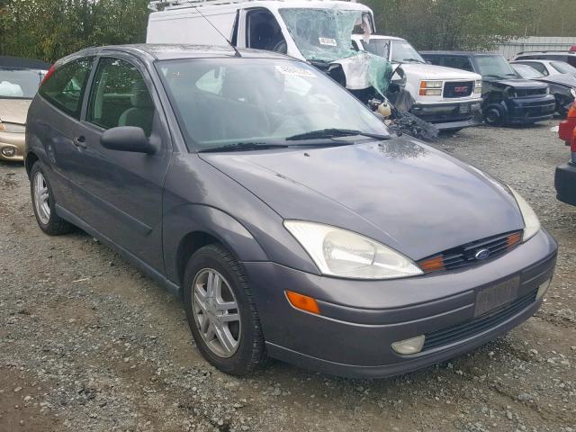 3FAFP31322R160678 - 2002 FORD FOCUS ZX3 GRAY photo 1