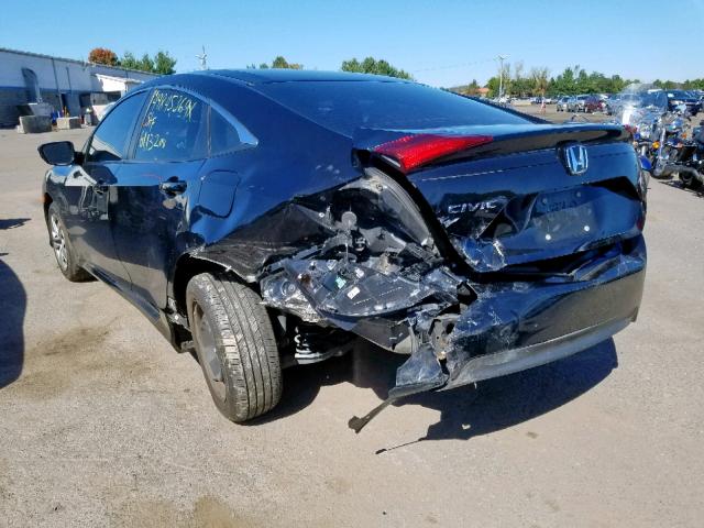 19XFC2F5XHE017763 - 2017 HONDA CIVIC LX BLACK photo 3