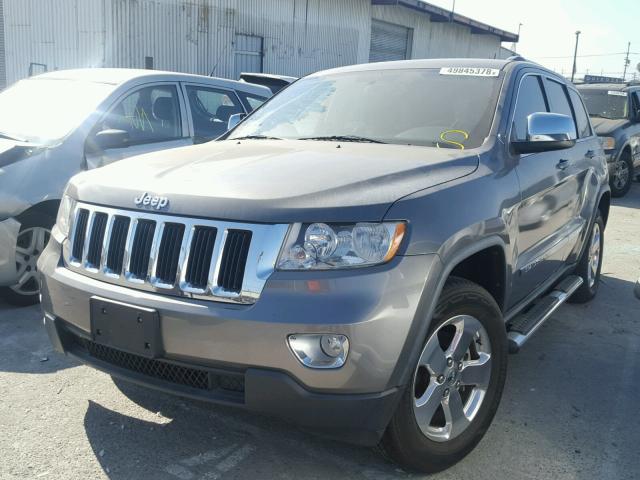 1C4RJEAGXCC201629 - 2012 JEEP GRAND CHER GRAY photo 2