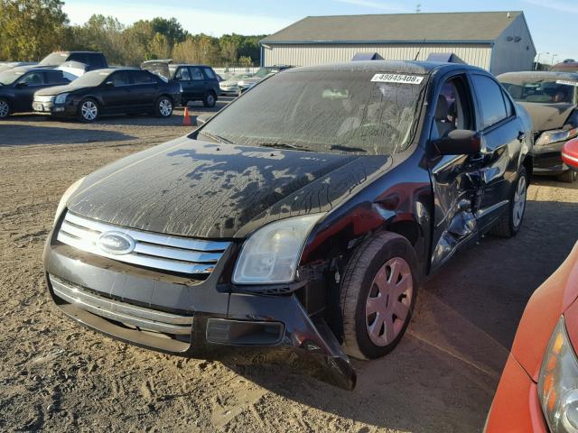 3FAHP06Z87R129303 - 2007 FORD FUSION S BLACK photo 2