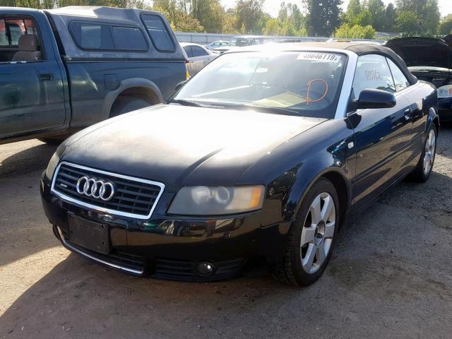 WAUDT48H15K003573 - 2005 AUDI A4 QUATTRO BLACK photo 2