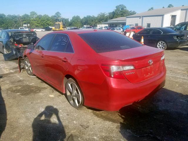 4T1BF1FK3CU634515 - 2012 TOYOTA CAMRY BASE RED photo 3