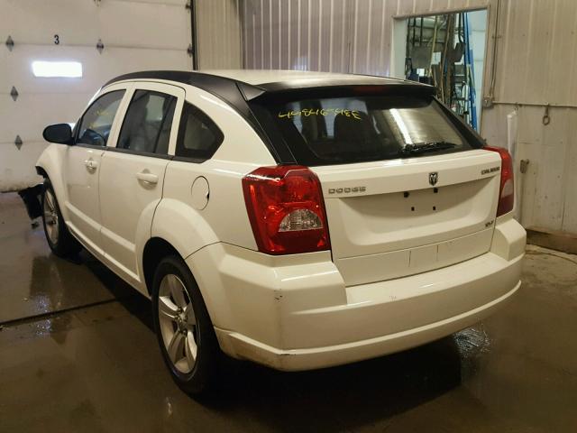 1B3CB4HA2AD586014 - 2010 DODGE CALIBER SX WHITE photo 3