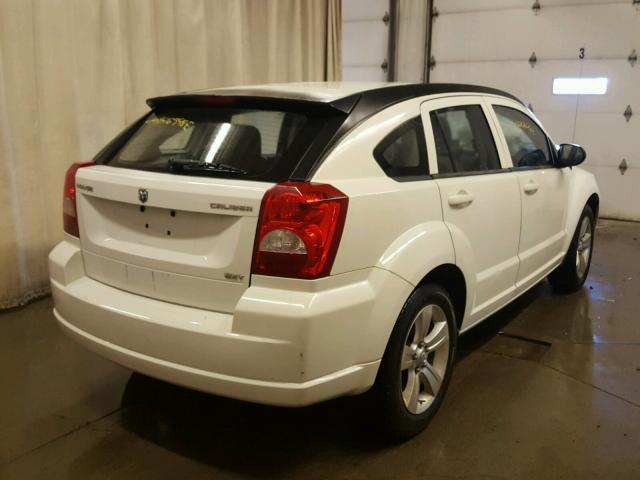 1B3CB4HA2AD586014 - 2010 DODGE CALIBER SX WHITE photo 4