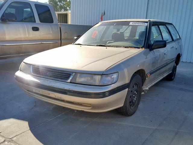 4S3BJ6336P7958561 - 1993 SUBARU LEGACY L GOLD photo 2