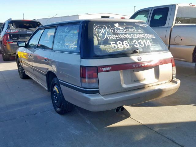 4S3BJ6336P7958561 - 1993 SUBARU LEGACY L GOLD photo 3