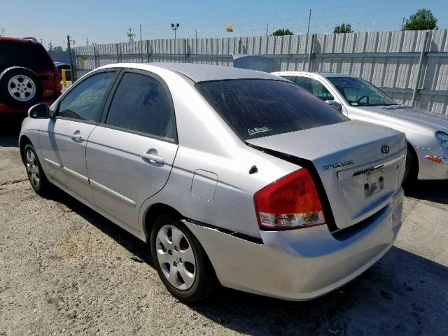 KNAFE222995610370 - 2009 KIA SPECTRA EX SILVER photo 3