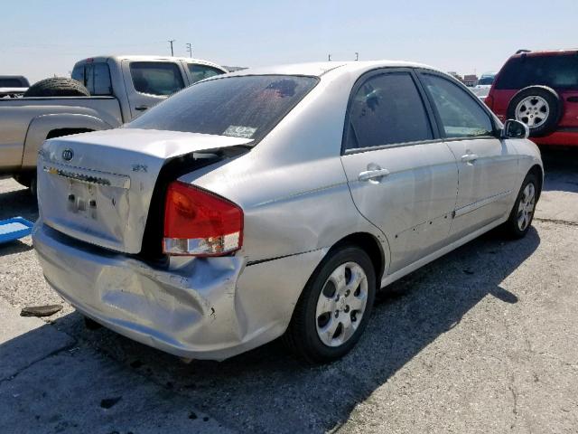 KNAFE222995610370 - 2009 KIA SPECTRA EX SILVER photo 4