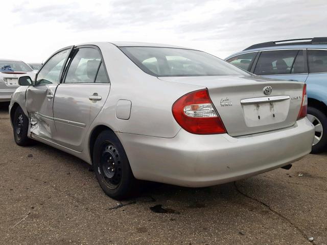 4T1BE32K22U543576 - 2002 TOYOTA CAMRY LE SILVER photo 3