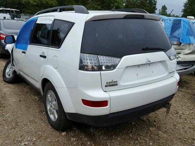 JA4MS31X07Z004820 - 2007 MITSUBISHI OUTLANDER WHITE photo 3