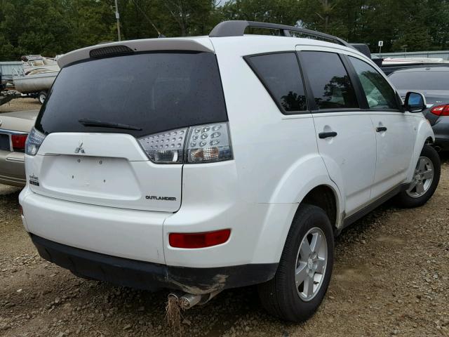 JA4MS31X07Z004820 - 2007 MITSUBISHI OUTLANDER WHITE photo 4