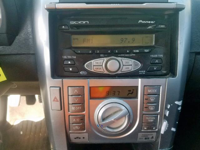 JTKDE177670194743 - 2007 TOYOTA SCION TC თეთრი ფოტო 9