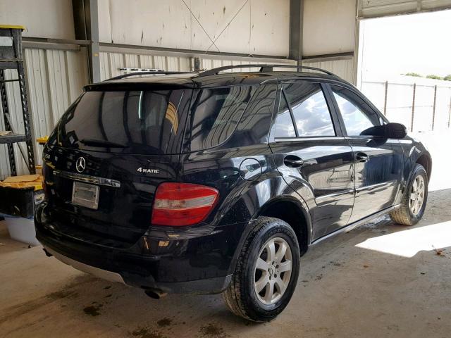 4JGBB86E67A212132 - 2007 MERCEDES-BENZ ML 350 BLACK photo 4