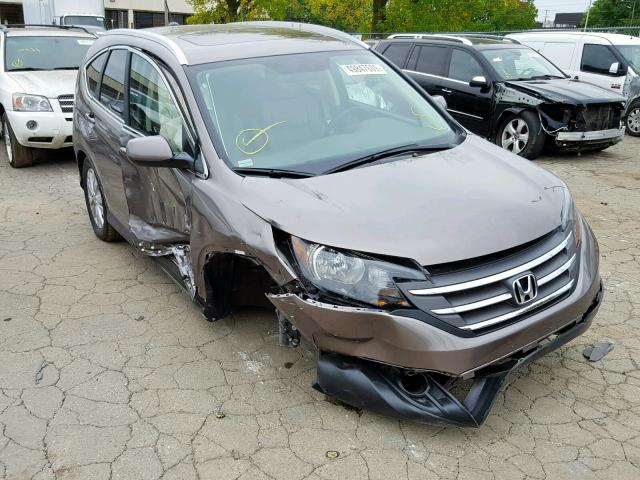 5J6RM4H72DL087841 - 2013 HONDA CR-V EXL BROWN photo 1