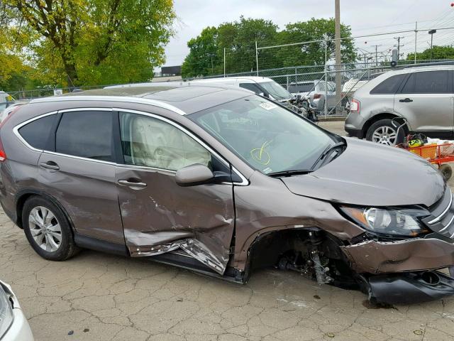 5J6RM4H72DL087841 - 2013 HONDA CR-V EXL BROWN photo 9