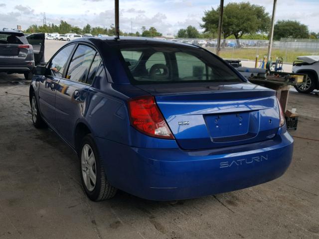 1G8AZ55F06Z142674 - 2006 SATURN ION LEVEL BLUE photo 3