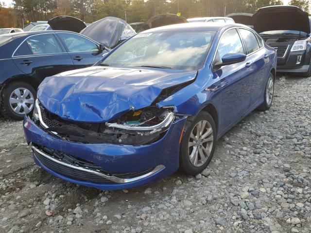 1C3CCCAB2FN608348 - 2015 CHRYSLER 200 LIMITE BLUE photo 2