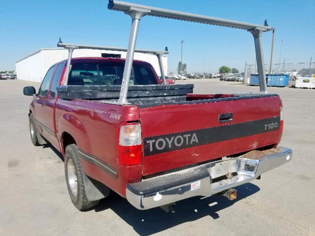 JT4TN12D4V0030596 - 1997 TOYOTA T100 XTRAC RED photo 3