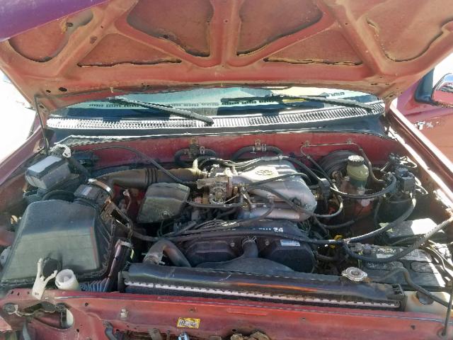 JT4TN12D4V0030596 - 1997 TOYOTA T100 XTRAC RED photo 7