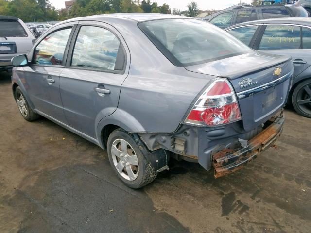 KL1TD5DE8AB106326 - 2010 CHEVROLET AVEO LS CHARCOAL photo 3