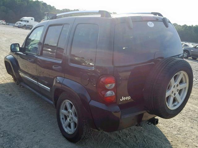 1J4GK58K95W542515 - 2005 JEEP LIBERTY LI BLACK photo 3