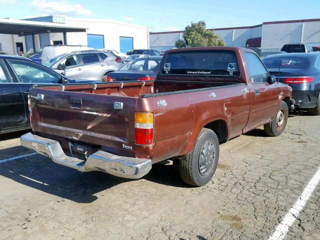 JT4VN82NXK0002050 - 1989 TOYOTA PICKUP 1 T BURGUNDY photo 4