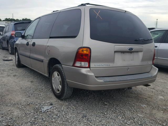 2FMZA51462BA99309 - 2002 FORD WINDSTAR L GOLD photo 3