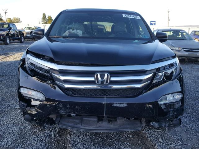 5FNYF6H18HB053561 - 2017 HONDA PILOT LX BLACK photo 9