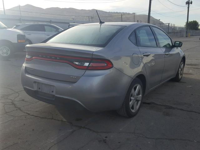 1C3CDFBB0FD306723 - 2015 DODGE DART SXT GRAY photo 4