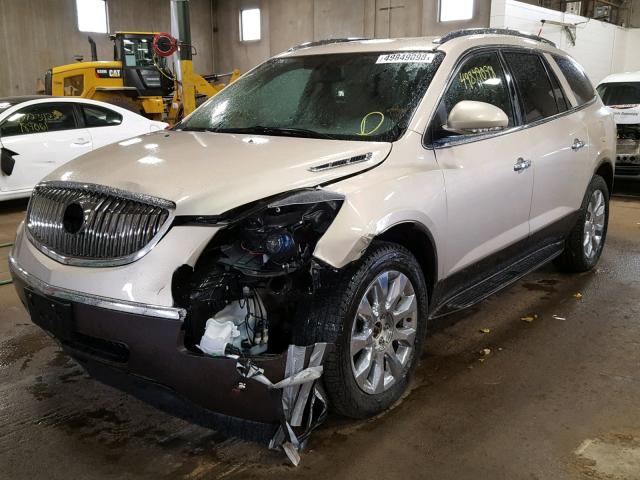 5GAKVDED5CJ108952 - 2012 BUICK ENCLAVE CREAM photo 2