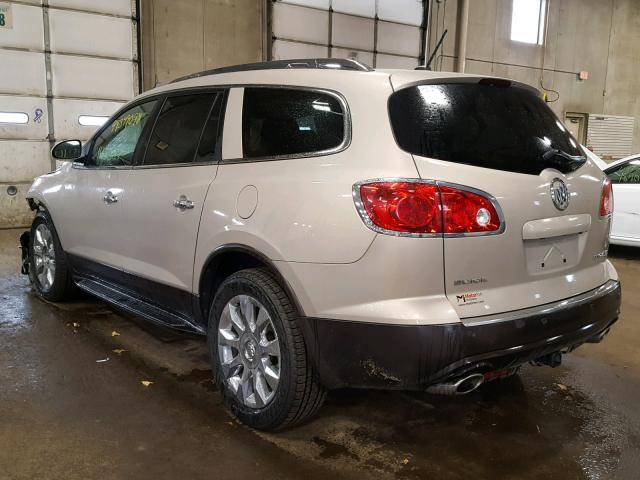 5GAKVDED5CJ108952 - 2012 BUICK ENCLAVE CREAM photo 3