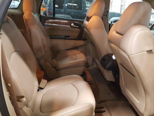 5GAKVDED5CJ108952 - 2012 BUICK ENCLAVE CREAM photo 6