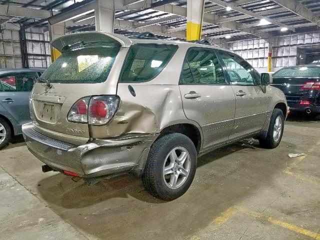 JTJHF10U420267328 - 2002 LEXUS RX 300 GOLD photo 4