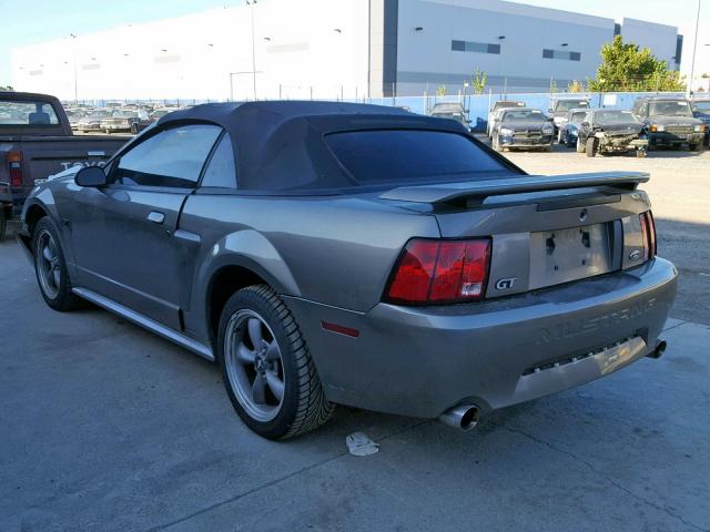 1FAFP45X61F163310 - 2001 FORD MUSTANG GT GRAY photo 3