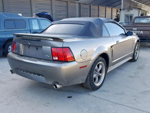 1FAFP45X61F163310 - 2001 FORD MUSTANG GT GRAY photo 4