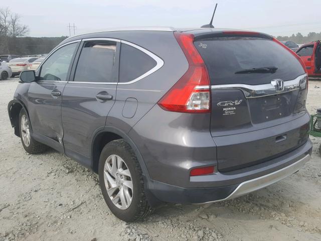 2HKRM3H77FH506399 - 2015 HONDA CR-V EXL GRAY photo 3