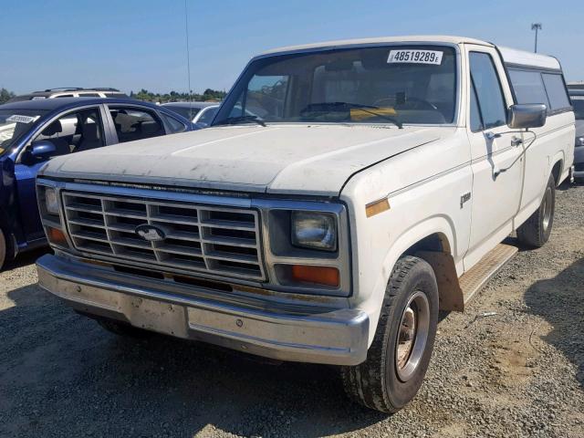 1FTCF15Y9FPA33675 - 1985 FORD F150 WHITE photo 2