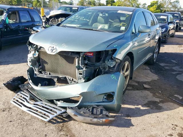 4T3ZK11A59U015536 - 2009 TOYOTA VENZA TEAL photo 2