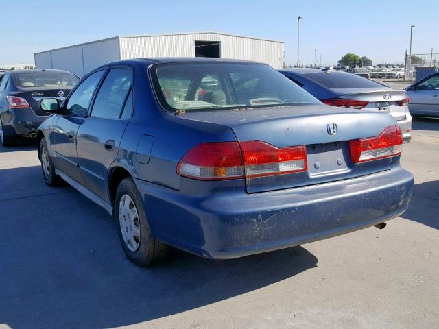 1HGCF85421A142045 - 2001 HONDA ACCORD DX BLUE photo 3