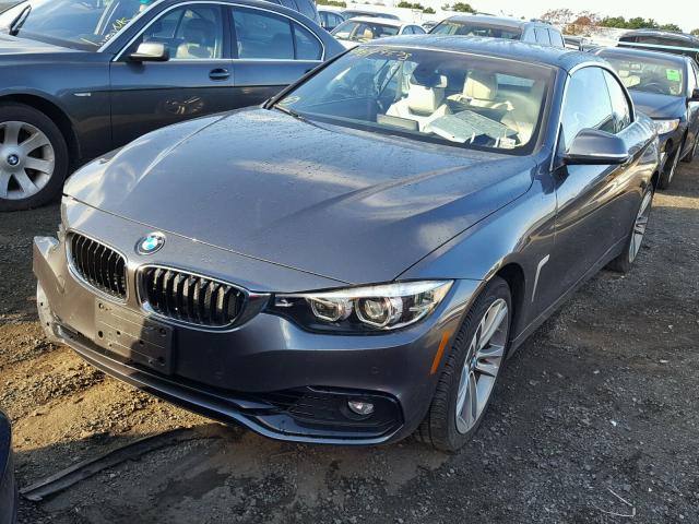 WBA4Z3C56JEC57720 - 2018 BMW 430XI GRAY photo 2