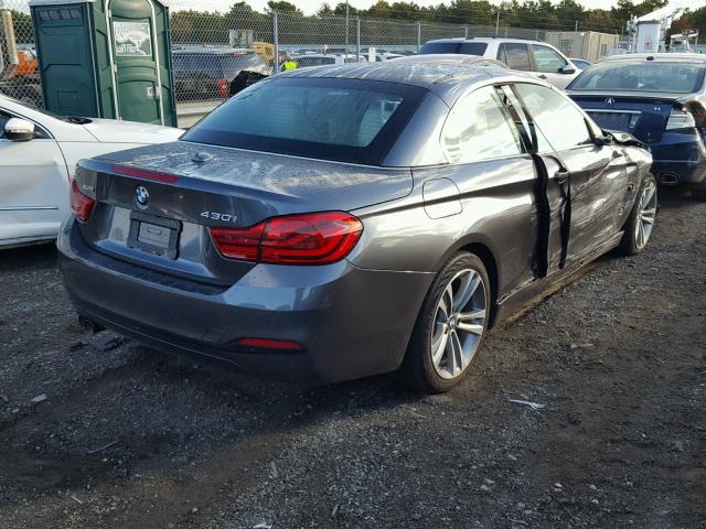 WBA4Z3C56JEC57720 - 2018 BMW 430XI GRAY photo 4