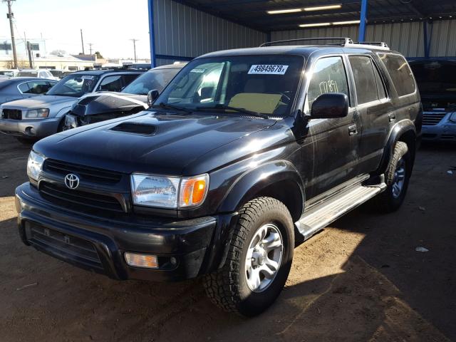 JT3HN86R810327017 - 2001 TOYOTA 4 RUNNER BLACK photo 2